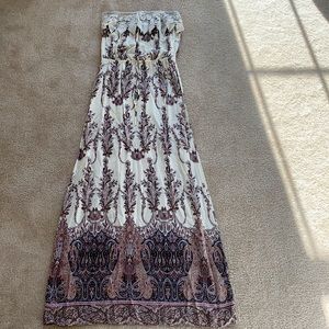 Strapless Maxi Dress